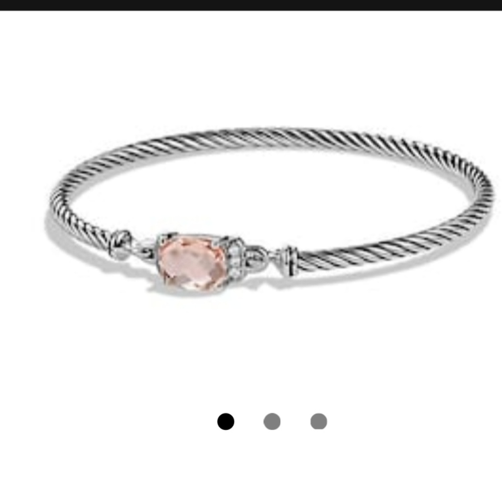 David Yurman Bracelet with Morganite Stone